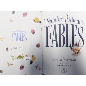 Natalie Portman Signed Fables 1st Ed Hardcover Book JSA Authenticated