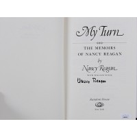 Nancy Reagan Signed My Turn The Memoirs First Edition HC Book JSA Authenticated