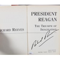 Richard Reeves Signed President Reagan The Triumph of Imagination Book JSA Auth