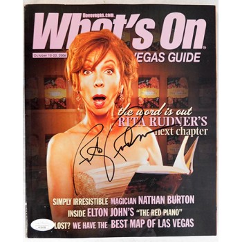 Rita Rudner Actress and Comedian Signed What's On Magazine JSA Authenticated