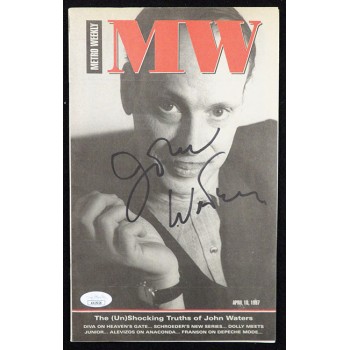 John Waters Actor Filmmaker Signed Metro Weekly Magazine JSA Authenticated