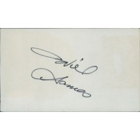 Willie Aames Actor Signed 3x5 Index Card JSA Authenticated