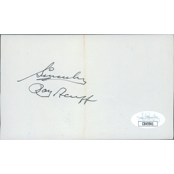 Roy Acuff Country Singer Signed 3x5 Index Card JSA Authenticated