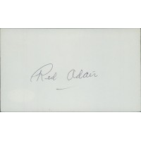 Red Adair Oil Well Firefighter Signed 3x5 Index Card JSA Authenticated
