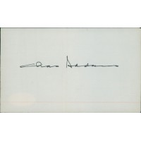 Charles Addams Cartoonist Signed Index Card JSA Authenticated