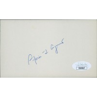 Spiro Agnew Vice President Signed 3x5 Index Card JSA Authenticated