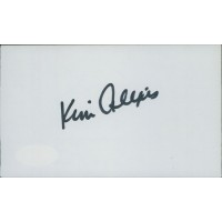 Kim Alexis Model Signed 3x5 Index Card JSA Authenticated
