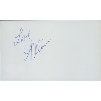 Ana Alicia Actress Singer Signed 3x5 Index Card JSA Authenticated