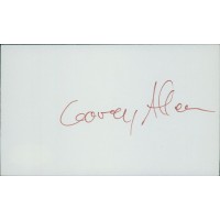 Corey Allen Actor Director Signed 3x5 Index Card JSA Authenticated