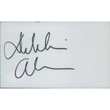 Debbie Allen Actress Producer Director Signed 3x5 Index Card JSA Authenticated