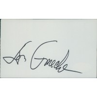 Don Ameche Actor Signed 3x5 Index Card JSA Authenticated