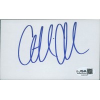 Gillian Anderson Actress Signed 3x5 Index Card JSA Authenticated