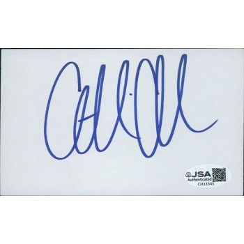 Gillian Anderson Actress Signed 3x5 Index Card JSA Authenticated