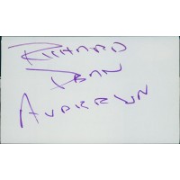 Richard Dean Anderson Actor Signed 3x5 Index Card JSA Authenticated