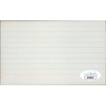 Neil Armstrong NASA Astronaut Signed 3x5 Index Card JSA Authenticated