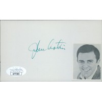 John Astin Actor Signed 3x5 Index Card JSA Authenticated