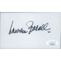 Lauren Bacall Actress Signed 3x5 Index Card JSA Authenticated
