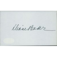 Diane Baker Actress Signed 3x5 Index Card JSA Authenticated