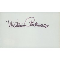 William Bakewell Actor Comedian Signed 3x5 Index Card JSA Authenticated