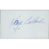 Kaye Ballard Actress Signed 3x5 Index Card JSA Authenticated