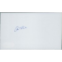 Rex Barber WWII Ace Fighter Pilot Signed 3x5 Index Card JSA Authenticated