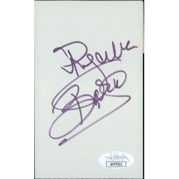 Priscilla Barnes Actress Signed 3x5 Index Card JSA Authenticated