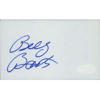 Billy Barty Actor Signed 3x5 Index Card JSA Authenticated