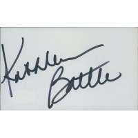 Kathleen Battle Opera Singer Signed 3x5 Index Card JSA Authenticated