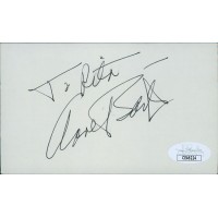 Anne Baxter Actress Signed 3x5 Index Card JSA Authenticated Personalized Anne Baxter Actress Signed 3x5 Index Card JSA Authenticated Personalized