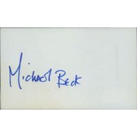Michael Beck Actor Signed 3x5 Index Card JSA Authenticated