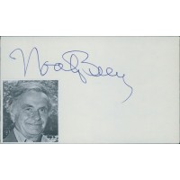Noah Beery Jr. Actor Signed 3x5 Index Card JSA Authenticated