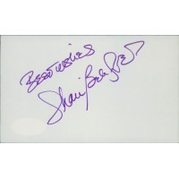 Shari Belafonte Actress Signed 3x5 Index Card JSA Authenticated