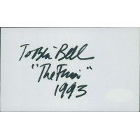 Tobin Bell The Firm Actor Signed 3x5 Index Card JSA Authenticated