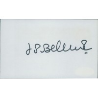 Jean-Paul Belmondo Actor Producer Signed 3x5 Index Card JSA Authenticated