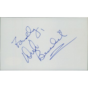 Dirk Benedict Actor Signed 3x5 Index Card JSA Authenticated