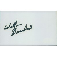 William Benedict Actor Signed 3x5 Index Card JSA Authenticated