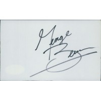 George Benson Jazz Musician Guitarist Signed 3x5 Index Card JSA Authenticated