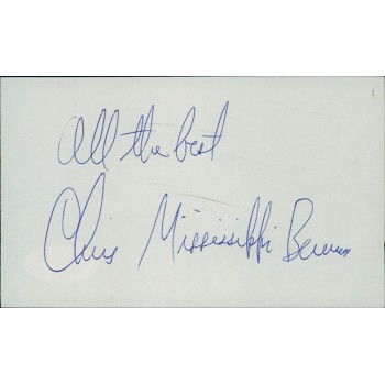 Chris Berman ESPN Sportscaster Signed 3x5 Index Card JSA Authenticated
