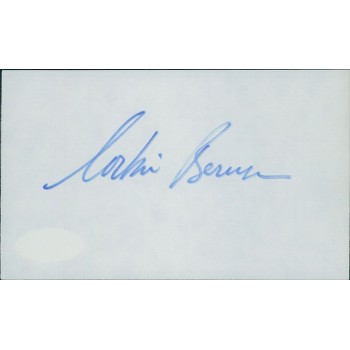 Corbin Bernsen Actor Signed 3x5 Index Card JSA Authenticated