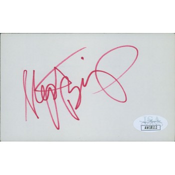 Stephen Bishop Singer Signed 3x5 Index Card JSA Authenticated
