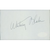 Whitney Blake Actress Director Signed 3x5 Index Card JSA Authenticated
