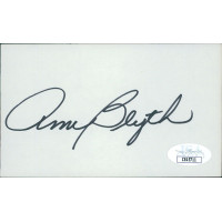 Ann Blyth Actress Signed 3x5 Index Card JSA Authenticated Ann Blyth Actress Signed 3x5 Index Card JSA Authenticated