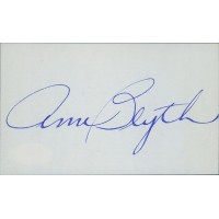 Ann Blyth Actress Signed 3x5 Index Card JSA Authenticated