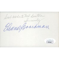 Eleanor Boardman Actress Signed 3x5 Index Card JSA Authenticated