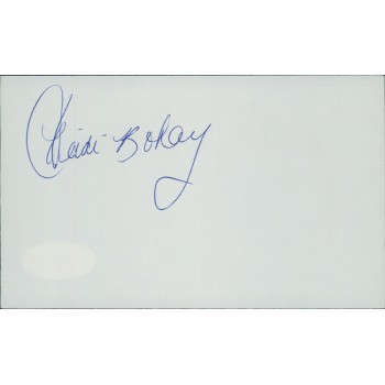 Heidi Bohay Actress Signed 3x5 Index Card JSA Authenticated