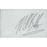 Michael Bolton Musician Singer Signed 3x5 Index Card JSA Authenticated