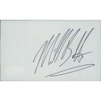 Michael Bolton Musician Singer Signed 3x5 Index Card JSA Authenticated