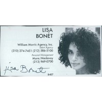 Lisa Bonet Actress Signed 2x3.5 Directory Cut JSA Authenticated