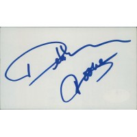Debby Boone Actress Singer Signed 3x5 Index Card JSA Authenticated