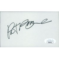 Pat Boone Actor Signed 3x5 Index Card JSA Authenticated